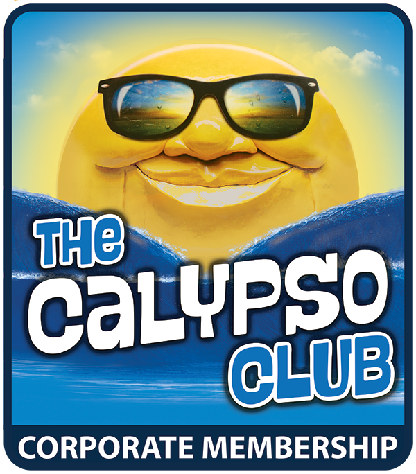 The Calypso Club Logo, Corporate Membership, Water World Sun