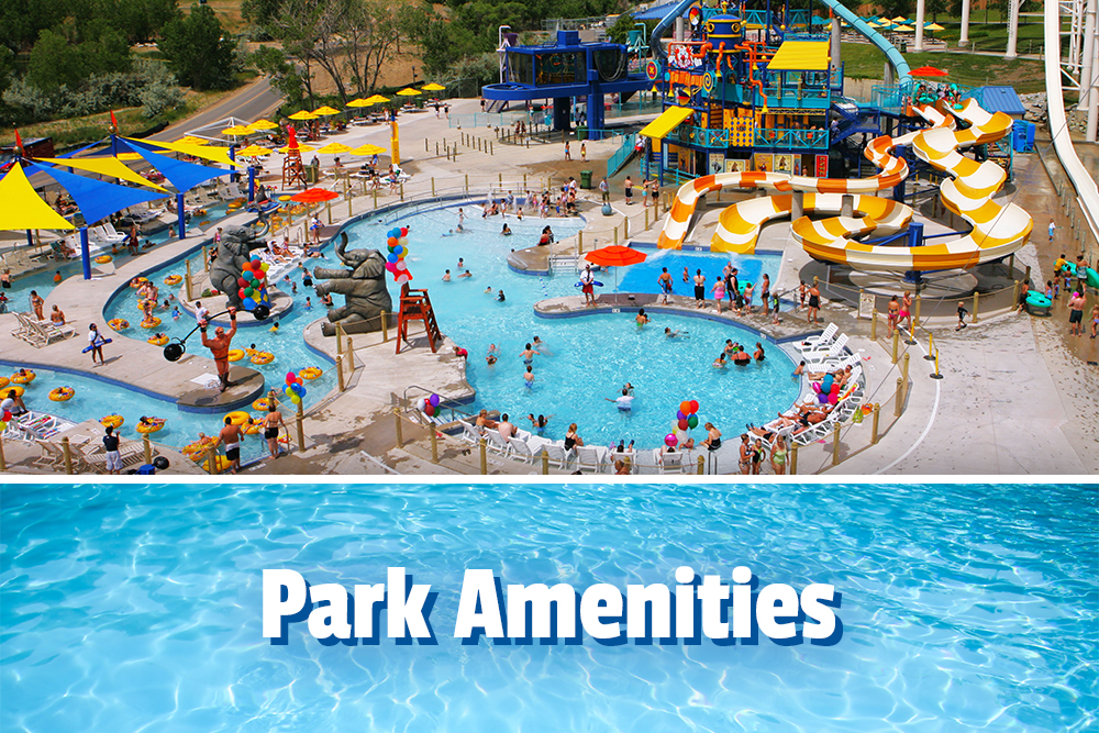 Park amenities, Aerial view of the Big Top area at Water World PArk