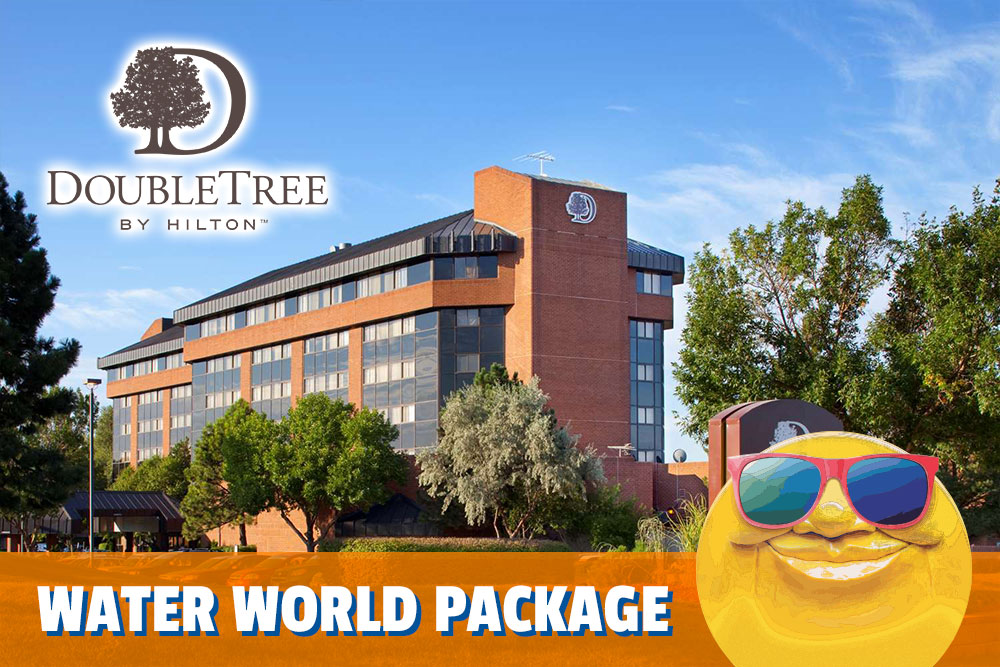DoubleTree by Hilton Hotel outside view, water world lodging package
