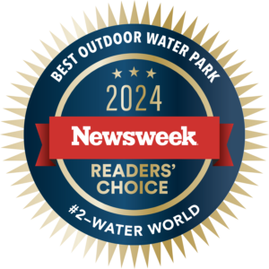 Newsweek Readers' Choice Best Outdoor Water Park badge - #2 Water World