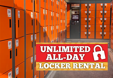 Unlimited All Day Locker Rental
