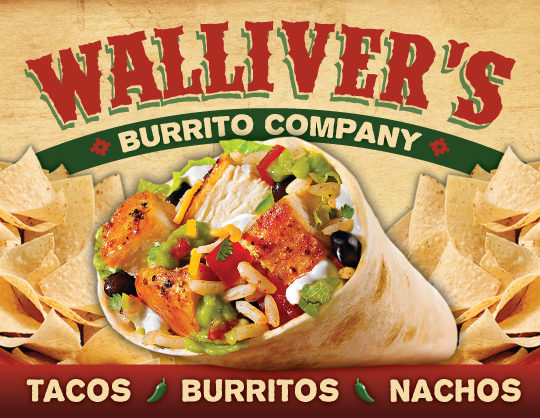 Walliver's Burrito Co. logo